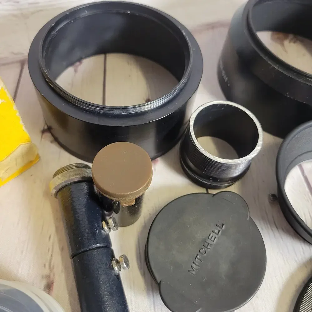 Vintage Camera Accessories Lens, Flashes, Covers Olympus, Kodak, Quantaray,Canon